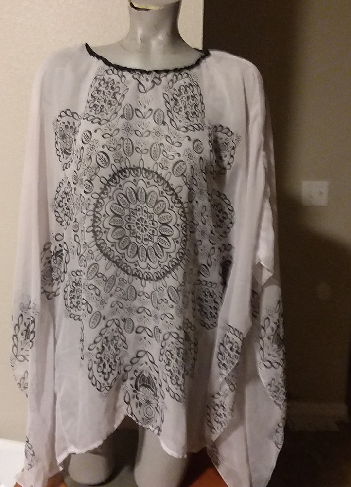 Women hobo sheer shirt by jamueNicole 2x